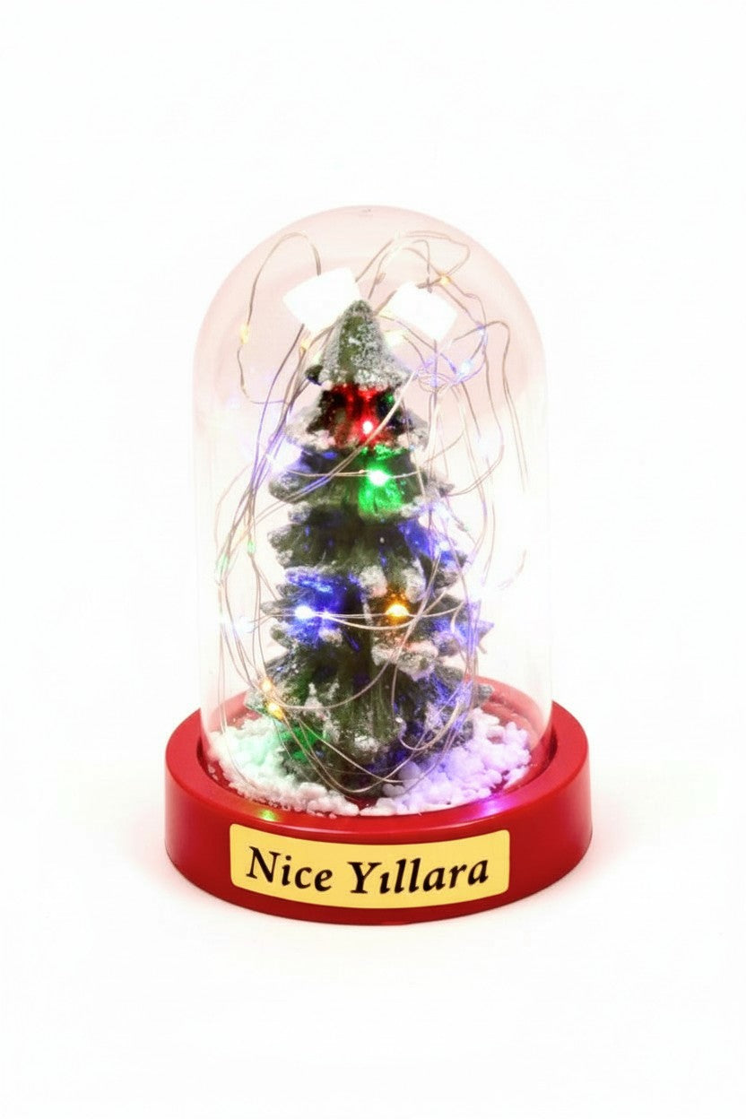 Nice Yıllara: Yılbaşı Temalı Işıklı Fanus